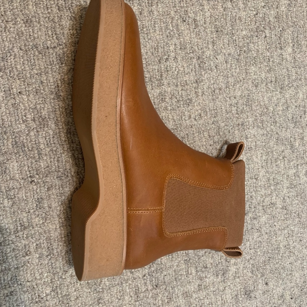 Madewell Camryn Chelsea Crepe Sole Boots, Women's 10.5, Leather English Saddle - Picture 5 of 9